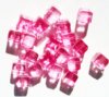 20 6mm Faceted Pink...